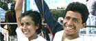  Los tlaxcaltecas Madaí Pérez y Odilón Cuatle ganan la Carrera de 10 KM del Día de la Familia