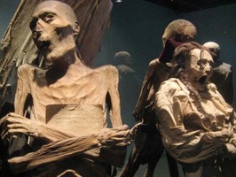 Llegan 24 momias de Guanajuato al centro comercial “Parque Tezontle”, en Iztapalapa